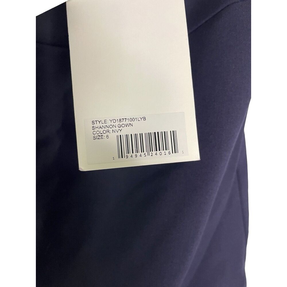 Likely SHANNON GOWN Asymmetrical Hem Ruffle Dress in Navy NWT Size 6 - Picture 8 of 11